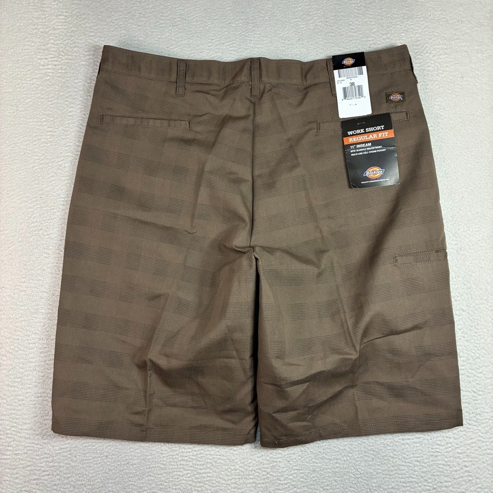 Dickies Work Shorts Men 38x11 Brown Relaxed Fit Skater Workwear Loose NWT
